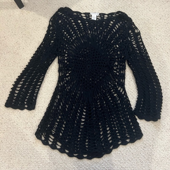 Black Bathing Suit Coverup - Picture 1 of 2